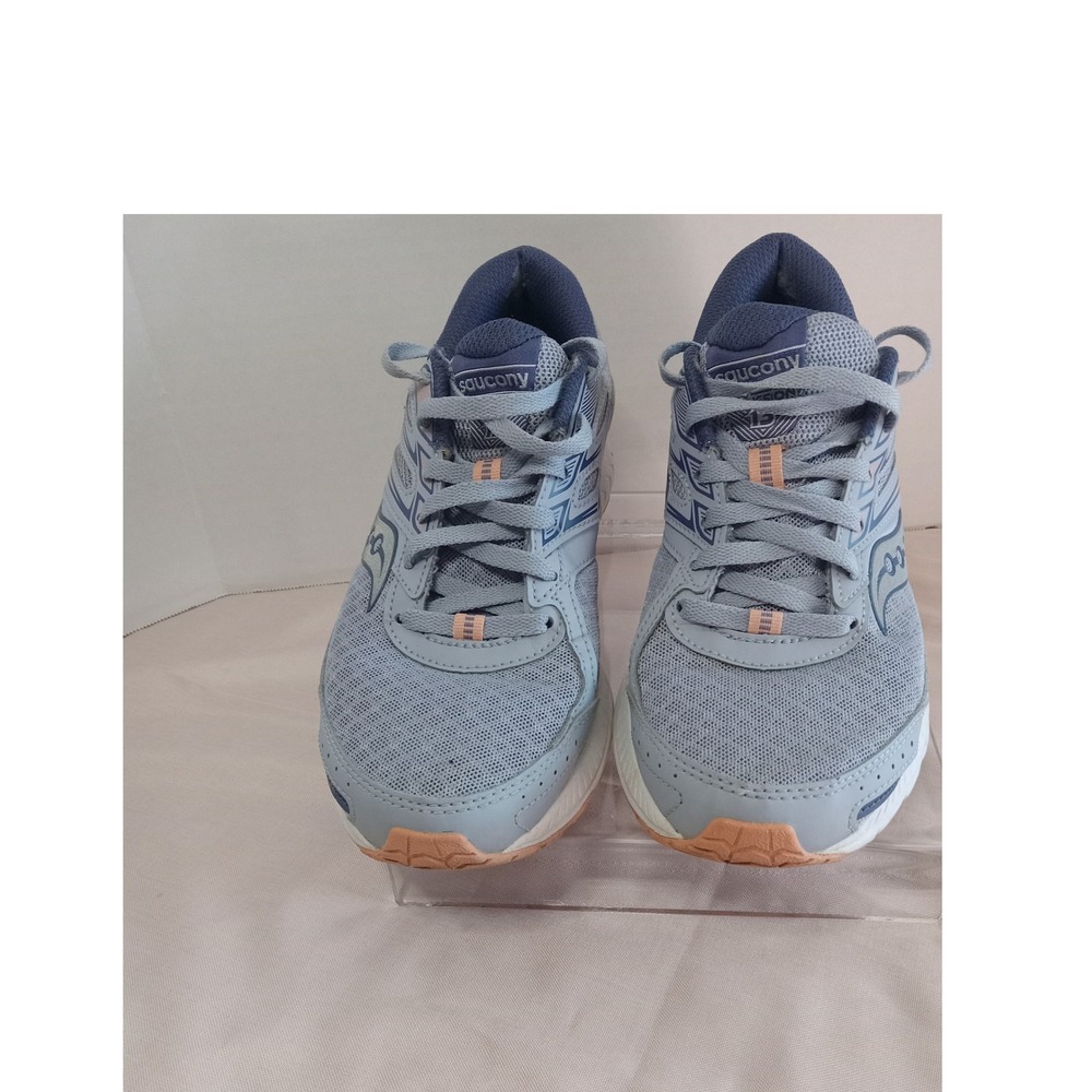 Saucony Women's Size 9 Cohesion 13 Running Athletic Cushioned Comfort Blue Gray